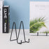 Iron Easel Plate Stand for Display - 6 Inch Black Holder for Pictures, Photos, Decorative Plates, Dishes | Tabletop Art Frame Stand...