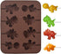 Newk Lollipop Silicone Mold, 4 Packs 8- Cavity Non-Stick Dinosaur Silicone Molds for Lollipop Chocolate Candy...