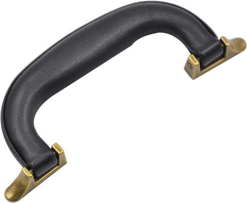 CynKen 1 Pieces PU Leather Handle For Guitar Musical Box Handbags Gift Boxes Wine Boxes Luggage Toolbox Trolley Instrument Case Black Bronze...