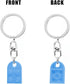Heart Keychain Set, 2pcs Matching Heart Keychain Couple Keychains Small Heart Decorations for Party, Valentines Gift for Girlfriend Boyfriend (Lig...