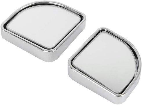 X AUTOHAUX 2pcs Adjustabe Blind Spot Mirrors 360° Degree Rotate Sway Fan Shaped HD Glass Convex Mirror...