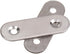 BQLZR Stainless Steel 2 Holes Flat Corner Brace Plate Connector 47x15.5x5mm Pack of 10...