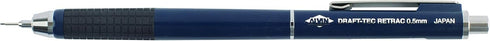 ALVIN Draft-Tec Retractable Tip Mechanical Pencil 0.5mm Model DR05 Mechanical Pencil With Retractable Tip For Drafting, Architecture, Geometry, Ar...