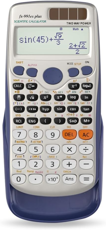 Scientific Calculators, Solar Scientific Calculator Large Screen 417 Function, Calculators Very Suitable for High School and College Students Calc...