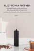 Electric Handheld Milk Frother, Wireless Coffee Milk Mixer, Portable Drink Mixer, for Milk Foam and Latte Art, Powered by Battery, 35mmX214mm, Bla...