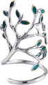 Helen de Lete Innovative The Tree Of Life Sterling Silver Open Ring for Both Women and Men...