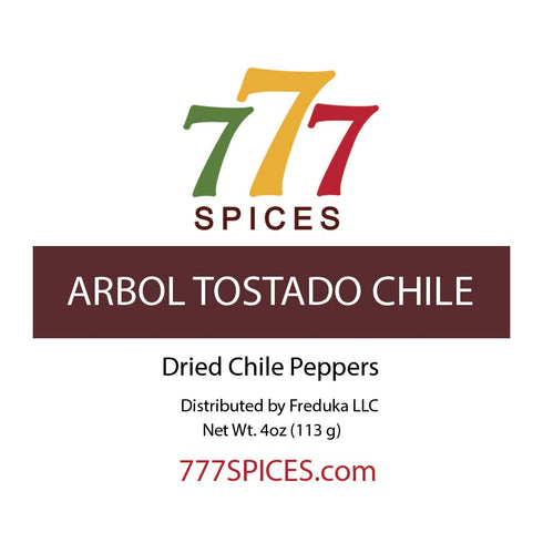 4oz Chile de Arbol Tostado, Whole Chilies Peppers, Chili Seco Pods for Authentic Mexican Food, Heat-Sealed Resealable Bag...