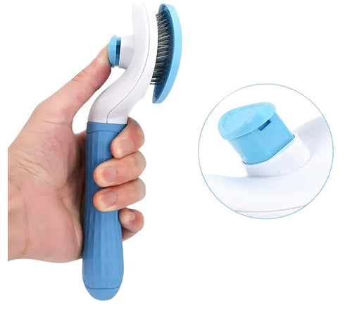 Pet Hair Grooming Brush | Pet Grooming Comb (Pink)...