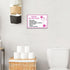 Restroom Reminder Metal Sign 12x8" Playful Toilet Mascot 'Do Not Flush' List - Pink Durable Bathroom Signage for Septic Tank Safety - Educational ...