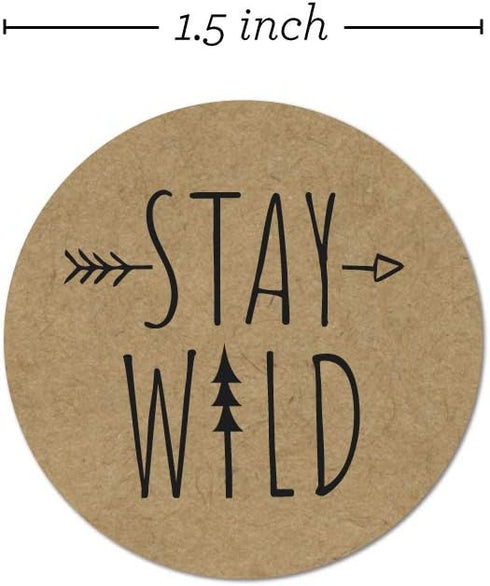 Rustic Mountain Baby Shower Stickers / 8 Adventure Birthday Party Designs / 1.5" Gender Neutral Little One Labels / 500 Party Favor Labels/Made in...