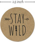 Rustic Mountain Baby Shower Stickers / 8 Adventure Birthday Party Designs / 1.5" Gender Neutral Little One Labels / 500 Party Favor Labels/Made in...