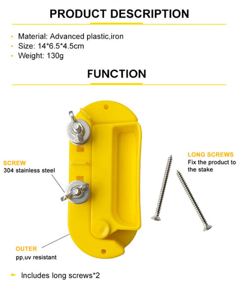 Cut Off Switch Electric Fence Switch of Plastic Single Pole-Yellow...