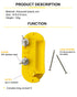 Cut Off Switch Electric Fence Switch of Plastic Single Pole-Yellow...