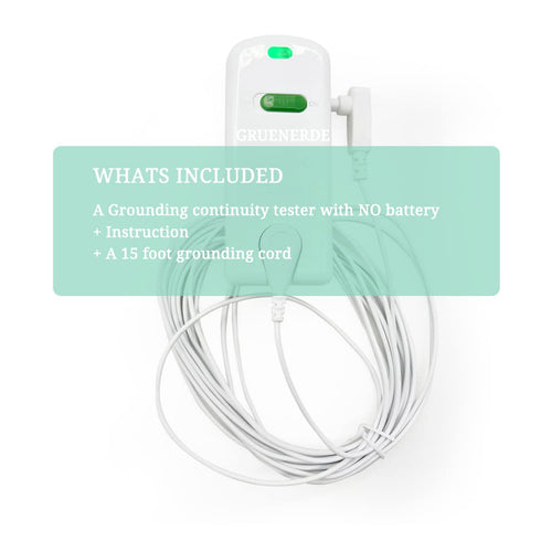Grounding Continuity Tester Kit Use to Test The Continuity and Effectiveness of Grounding Sheets, Pillowcases, Mats, Pads with 15ft Grounding Cord...