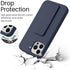 LAUDTEC Silicone Kickstand Case Compatible with iPhone 13 Pro Max, Vertical and Horizontal Stand Hand Strap Metal Kickstand Cover, Flexible Soft L...