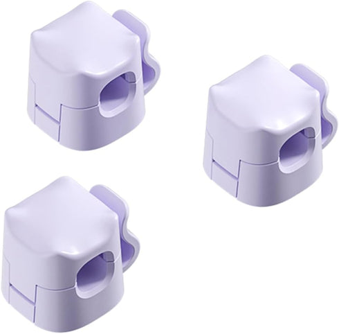 3Pack Cable Clips, JIYHF Cord Organizer for Desk, Wire Organizer, Phone USB Charger Holder, Management Wall Car Desktop Nightstand(Purple)...