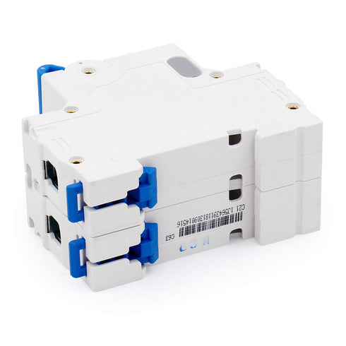 Baomain Low-Voltage Mini Circuit Breaker NXB-63(DZ47-63) C63 63A 2 Pole 400V DIN Rail Mount White...