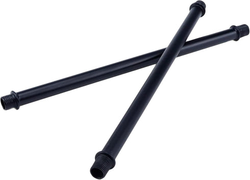 MY MIRONEY 4 Sets Straight Pipe Lamp Stem Kit with Connector M10 Black Lamp Rod Hardware Light Fixture Parts Replacement, 7.87" Long...