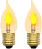 LED Flame Effect Light Bulb E26 Flickering Candle Light Bulbs Crystal Clear Candle Bulb for E26 Edison Base (Clear, C35(2pack))...