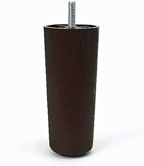 5" Round Tapered Plastic Sofa, Couch, and Chair Legs, Set of 4...