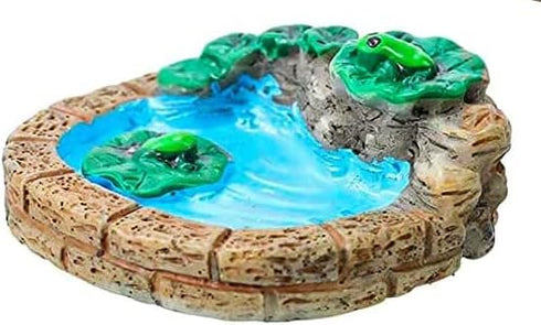 Mosses Miniature Fairy Garden Accessories,Miniature Pond Lawn Garden Ornament Figurines, Mini Lighthouse Water Well Bridge Figurines, Micro Landsc...