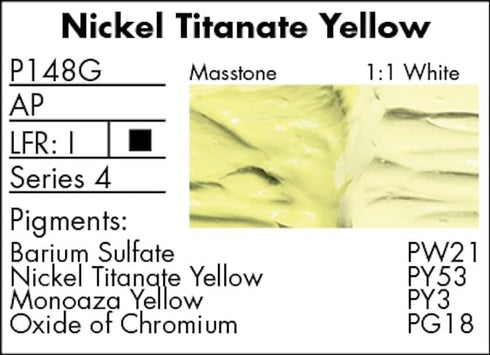 Grumbacher Pre-Tested Oil Paint, 37ml/1.25 Ounce, Nickel Titanate Yellow (P148G)...