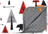Dear Baby Gear Bears Deluxe Baby Blanket - Double Layer, Milestone & Newborn Gifts for Girls and Boys - Red, Black Bears, Geometric Trees, Arrows,...