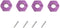 12mm Hex Wheel Hub Mount, Aluminum 7mm Thick with 2x10mm Stub Axle Pins for 1/10 Slash 4x4 & HQ 727 RC Cars Replacement Upgrade Parts (Purple)(Set...