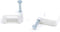THE CIMPLE CO - Dual, Twin, or Siamese Coaxial Cable Clips, Cat6, Electrical Wire Cable Clip, 1/2 in Nail Clip and Fastener, White (100 Pieces per...