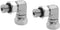 (2-PACK) 6901-04-04-NWO Hydraulic Hose Adapter Fitting 1/4"Male Adjustable Nut O-Ring Boss(7/16"-20UNF)×1/4"Female Swivel(1/4"-18NPSM)90° Elbow SA...