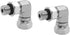 (2-PACK) 6901-04-04-NWO Hydraulic Hose Adapter Fitting 1/4"Male Adjustable Nut O-Ring Boss(7/16"-20UNF)×1/4"Female Swivel(1/4"-18NPSM)90° Elbow SA...