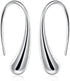 5PCS Silver Jewelry Set for Women Teardrop Pendant Necklace Earrings Bracelet Ring Fit with Party Meeting Dating Wedding Birthday Gift...