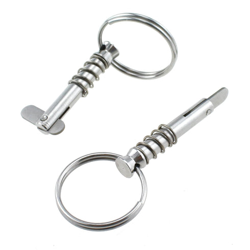 4PCS 1/4 Inch Marine Hardware Quick Release Pin Stainless Steel Bimini Top Pin Suitable for Stainless Steel Pipe Clamp and Marine Outfitting and B...