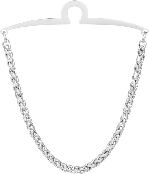 Men for Tie chain Silver Golden Tie Clips Gift Box...