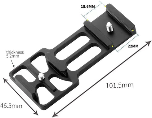 Picatinny Rail Mount Clamp Holder for Guns and Crossbows, POV/Vlog Filming Cameras Accessories Compatible with GoPro Hero 12, 11, 10, 9, 8, 7, (20...
