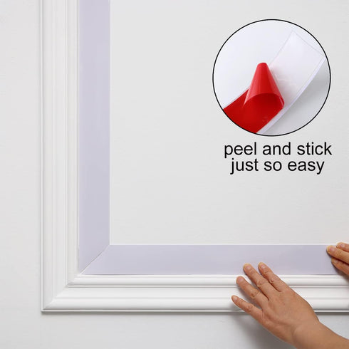 Flexible Molding & Wall Trim | Peel and Stick Design | Ceiling, Floor, Mirror, Corner, Wardrobe, Cabinet and Auto Trim, 16.4 ft x 0.8 inch...