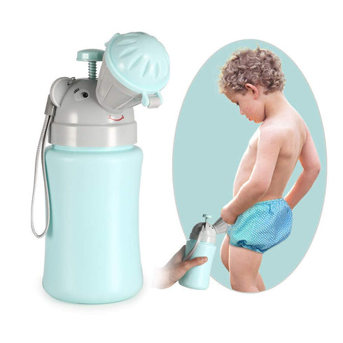 ONEDONE Portable Potty Baby Child Potty Urinal Emergency Toilet for Camping Car Travel and Kid Potty Pee Training (Blue)...