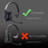 Cushion Replacement Kit for Blue Parrott B550-XT Bluetooth Headset, 2 Leather Cushions, 2 Foam Earpads, 4 Microphone Windscreens by Global Teck...