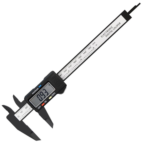 1/2/4 Pack Digital Caliper, 6in Electronic Digital Caliper Measuring Tool, Construction with LCD Screen, Easy Switch from Inch to Millimeter(1 Pac...