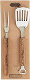 Mud Pie Grill Master Utensil Set, 14", Brown...