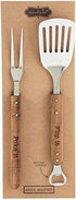 Mud Pie Grill Master Utensil Set, 14", Brown...