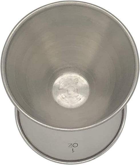 Hudson & Lane Stainless Steel Cocktail Barware Double Measuring Jigger 1 oz x 1.5 oz...