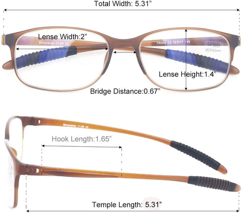 4 Pack Computer Blue Light Blocking Reading Glasses Flexible Lightweight Anti Eyestrain Portable Readers for Women Men +2.00...