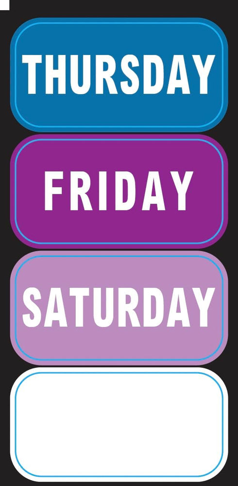 Just Baby'd Sip'n Learn Labels - Learn Days of the Week and Colors of the Rainbow - Weekly Labels for Toddlers - Dual Learning & Education Tool - ...