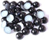 400PCS Flat Back Half Round Pearls, 12mm Black Gems Beads for Crafts, Jewelry Making, Shoes, Cup, Nail Art Decoration...