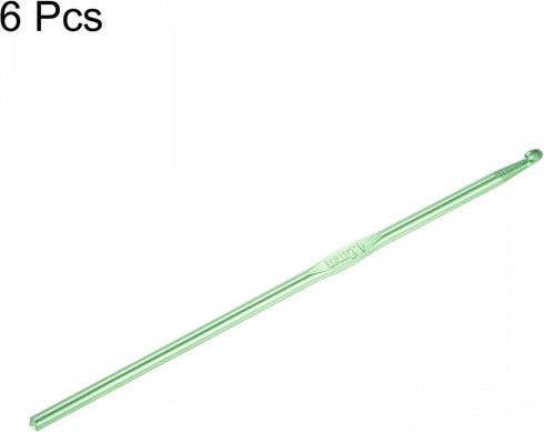 uxcell Aluminum Crochet Hook 4mm US Size G (Size 6) Knitting Needles for DIY Craft Yarn Green 6Pcs......