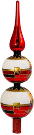 Kurt Adler Glass Nutcracker Treetop, 13-Inch...