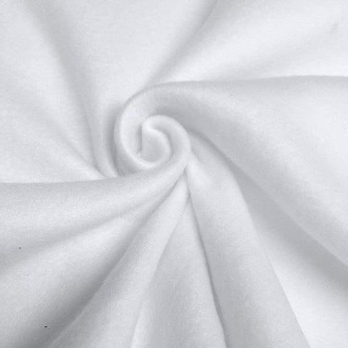 | Fleece Fabric | 1 Yard | 36"X60" Inch | Polar Fleece | Soft, Anti-Pill | Throw, Blanket, Poncho, Pillow Cover, PJ Pants, Booties, Eye Mask (Whit...