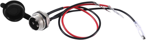 KAMIER 3 Wires Charger Port Replacement for Razor Crazy Cart XL DLX Shift Ground Force Drifter Go Cart Kart Dune Buggy E325 E300 E200 E175 E100 Ki...