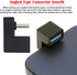 xiwai 180 Degree Up & Down Angled Type-C USB-C OTG to USB 3.0 Female Extension Adapter for Cell Phone & Tablet...